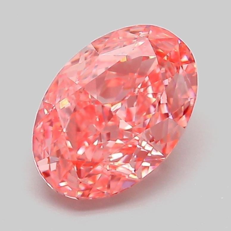 2.09 Ct. Fancy Vivid Pink Oval Lab Grown Diamond