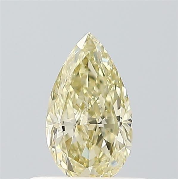 0.47 Ct. Light Yellow Pear Lab Grown Diamond