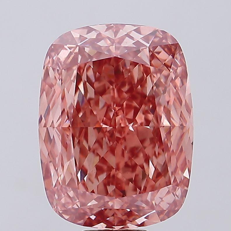 20.45 Ct. Fancy Vivid Pink Cushion Lab Grown Diamond