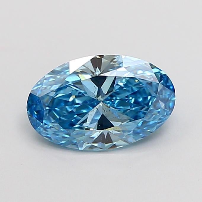 1.00 Ct. Fancy Blue Oval Lab Grown Diamond