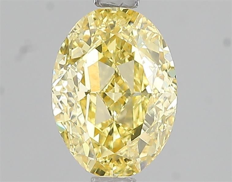 1.59 Ct. Fancy Intense Yellow Oval Lab Grown Diamond