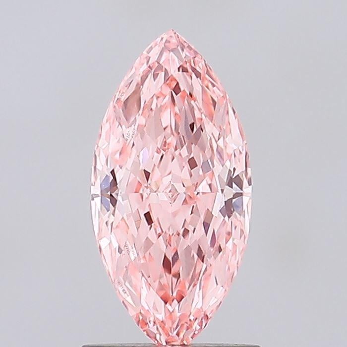 1.16 Ct. Fancy Vivid Pink Marquise Lab Grown Diamond