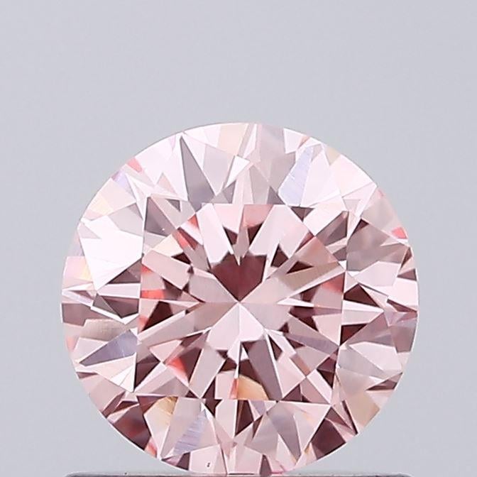 0.82 Ct. Fancy Vivid Pink Round Lab Grown Diamond