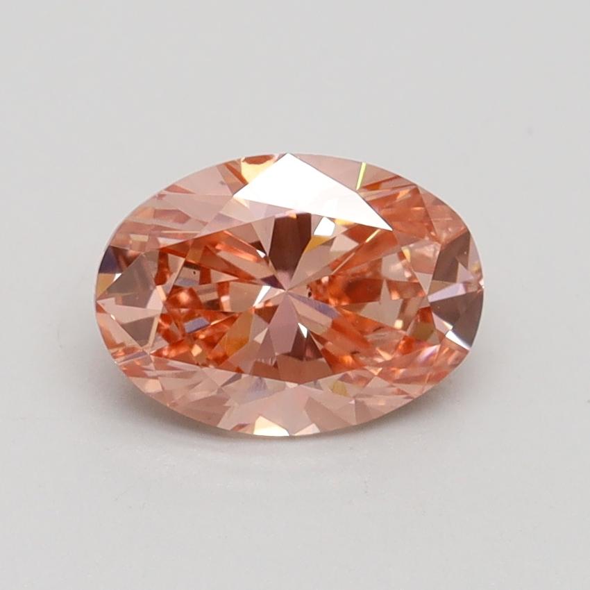 1.03 Ct. Fancy Intense Pink Oval Lab Grown Diamond