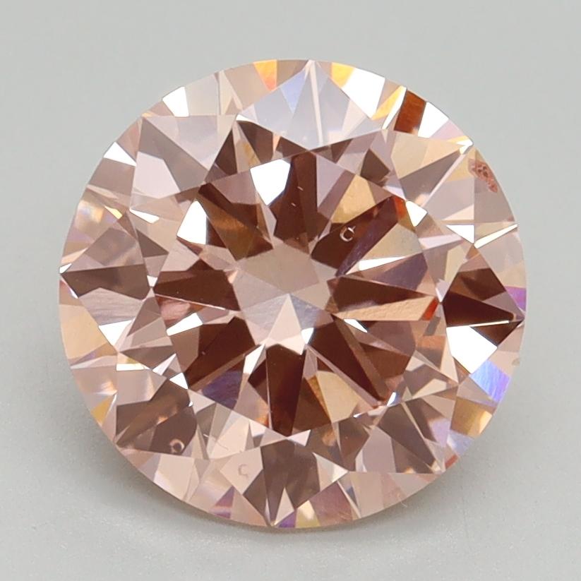 2.59 Ct. Fancy Intense Pink Round Lab Grown Diamond