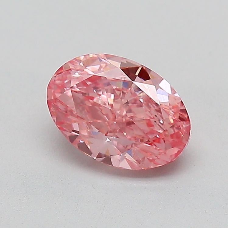 1.00 Ct. Fancy Vivid Pink Oval Lab Grown Diamond