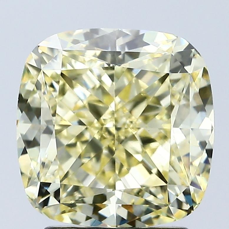 3.26 Ct. Fancy Intense Yellow Cushion Lab Grown Diamond
