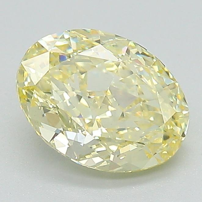 1.59 Ct. Fancy Yellow Oval Lab Grown Diamond