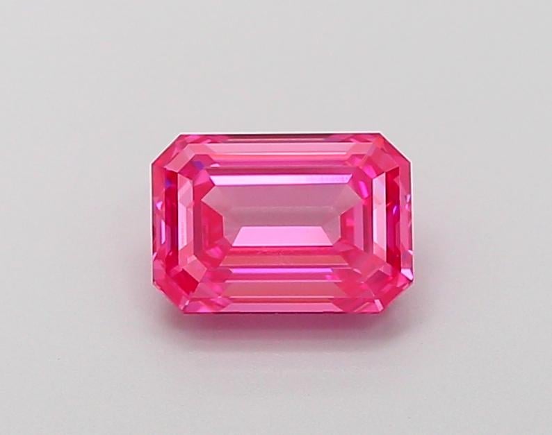 1.19 Ct. Fancy Vivid Pink Emerald Lab Grown Diamond