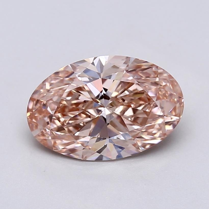 2.69 Ct. Fancy Vivid  Pink Oval Lab Grown Diamond