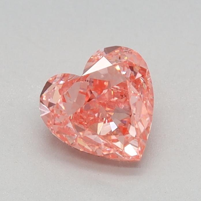 0.50 Ct. Fancy Vivid Pink Heart Lab Grown Diamond