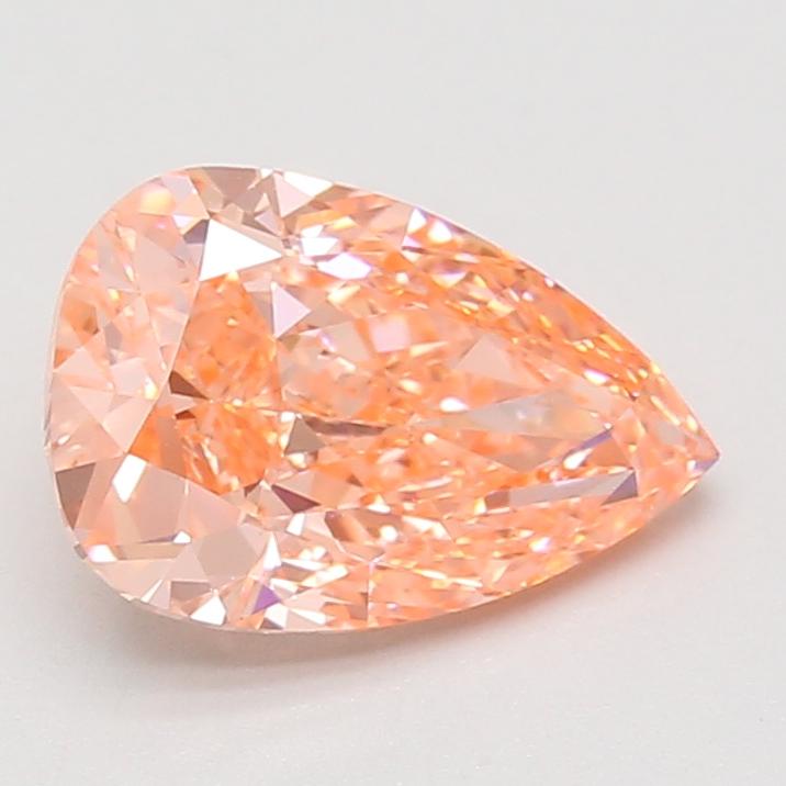 2.54 Ct. Fancy Vivid Pink Pear Lab Grown Diamond