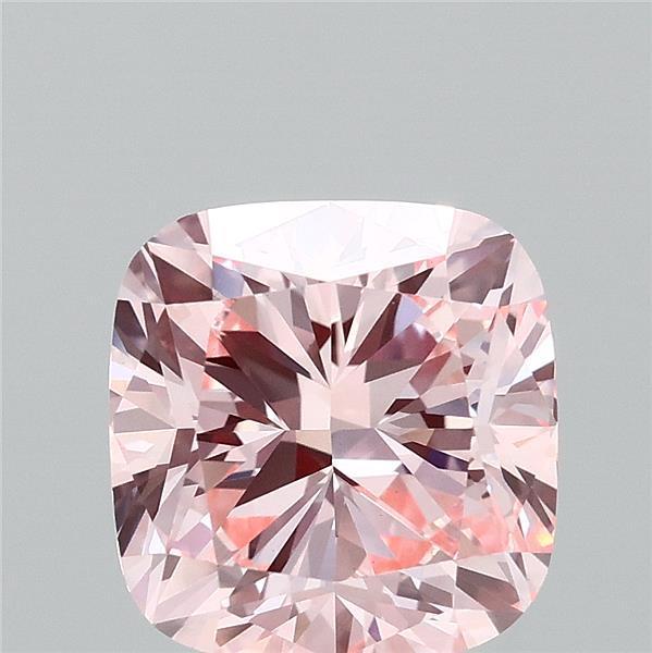 3.01 Ct. Fancy Intense Pink Cushion Lab Grown Diamond