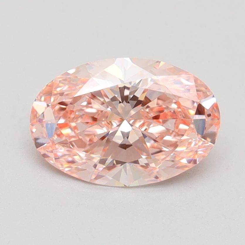 1.21 Ct. Fancy Intense Pink Oval Lab Grown Diamond