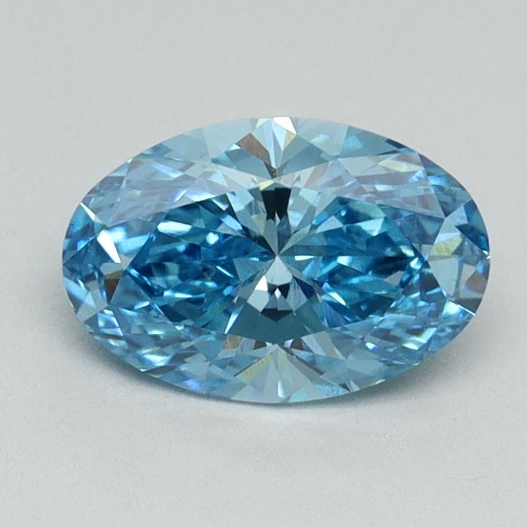 1.08 Ct. Fancy Vivid Blue Oval Lab Grown Diamond
