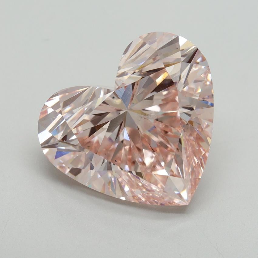 10.06 Ct. Fancy Intense Pink Heart Lab Grown Diamond