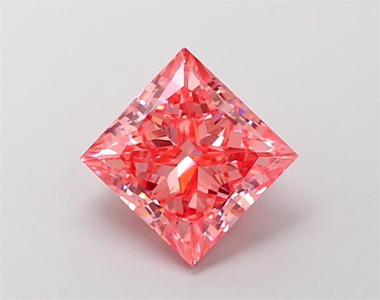 2.02 Ct. Fancy Intense Pink Princess Lab Grown Diamond