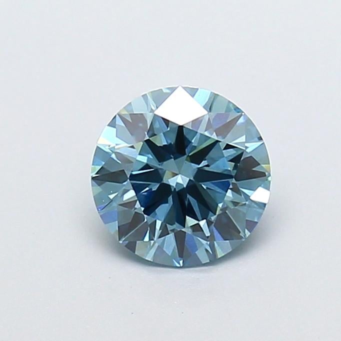 1.09 Ct. Fancy Vivid  Blue Round Lab Grown Diamond
