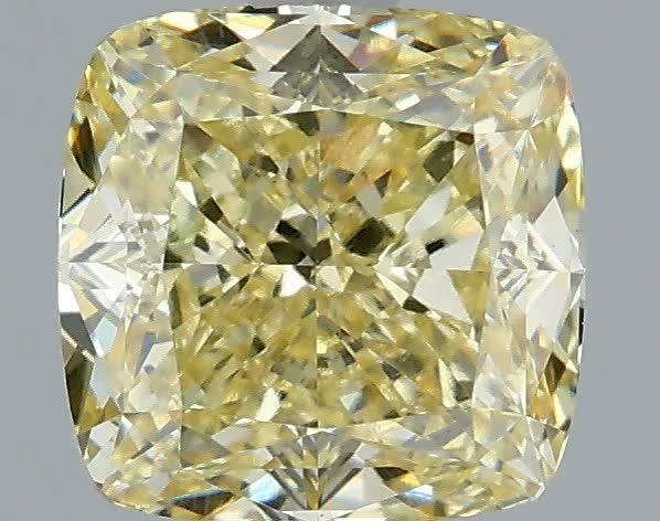 2.05 Ct. Fancy Light  Yellow Cushion Lab Grown Diamond