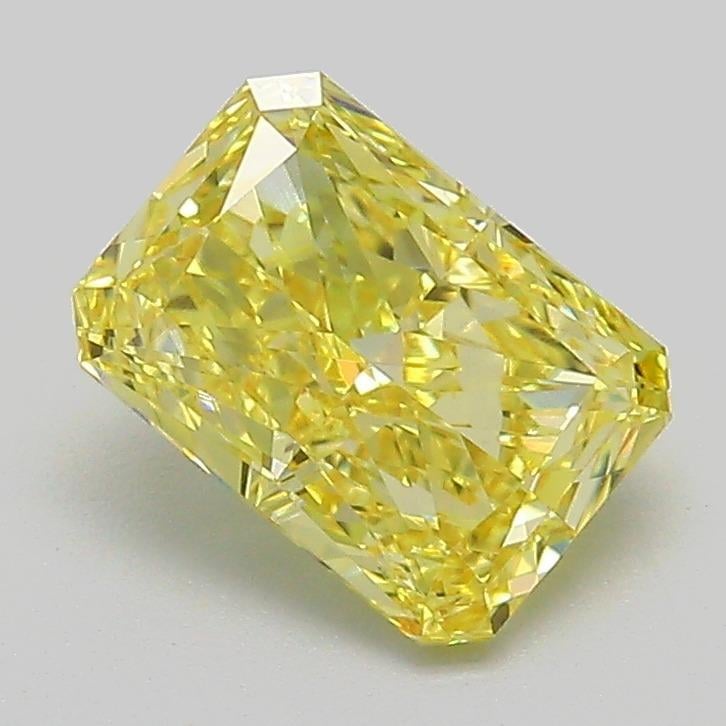1.49 Ct. Fancy Vivid  Yellow Radiant Lab Grown Diamond