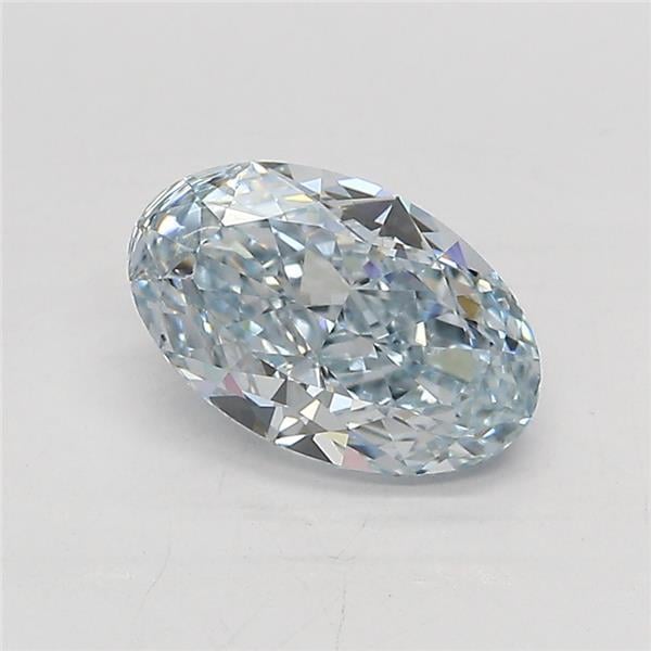 1.10 Ct. Fancy Intense Blue Oval Lab Grown Diamond