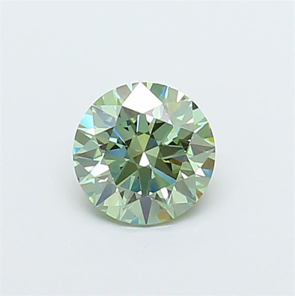 1.22 Ct. Fancy Vivid Green Round Lab Grown Diamond