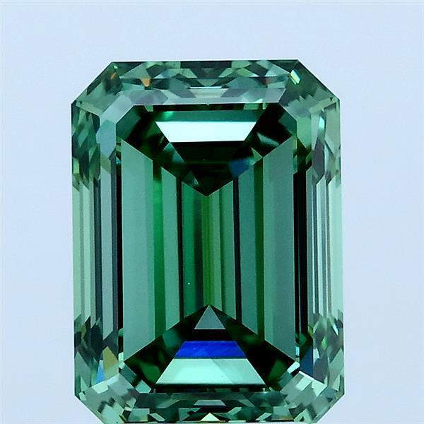 3.21 Ct. Fancy Vivid Green Emerald Lab Grown Diamond
