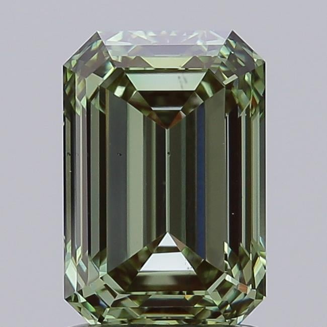 2.02 Ct. Fancy Vivid Green Emerald Lab Grown Diamond