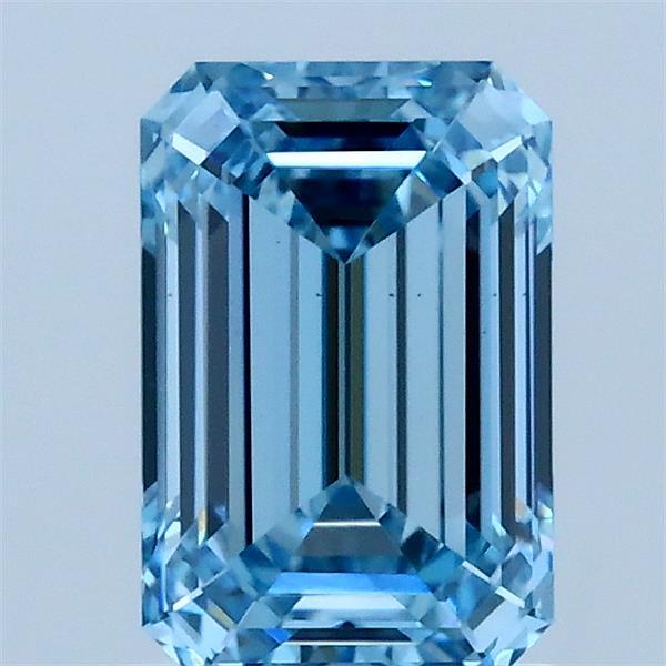 1.43 Ct. Fancy Vivid Blue Emerald Lab Grown Diamond