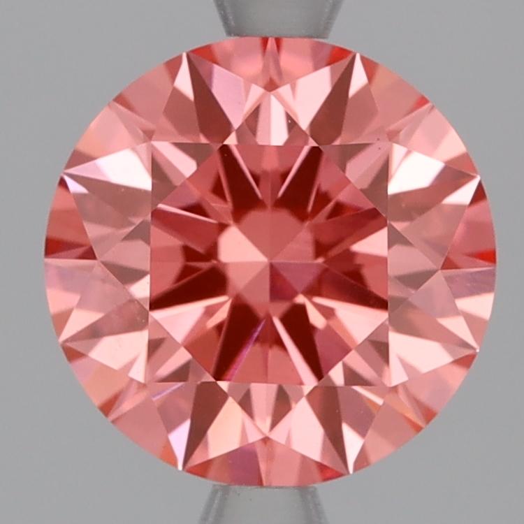 2.08 Ct. Fancy Vivid Pink Round Lab Grown Diamond