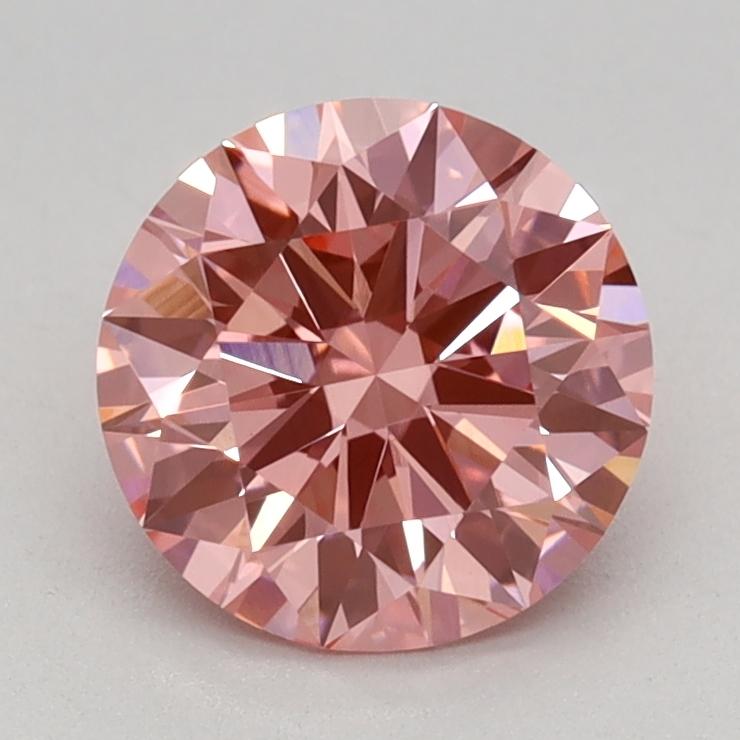 1.06 Ct. Fancy Vivid Pink Round Lab Grown Diamond