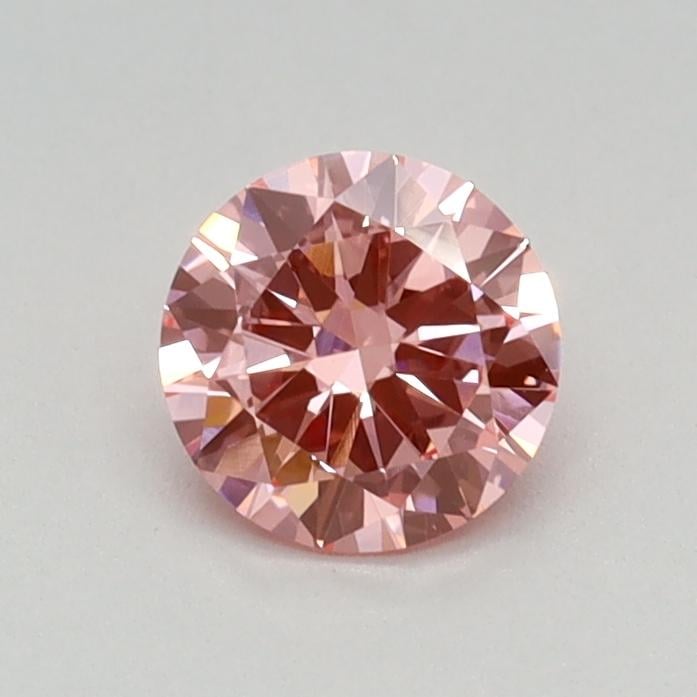 0.44 Ct. Fancy Vivid Pink Round Lab Grown Diamond