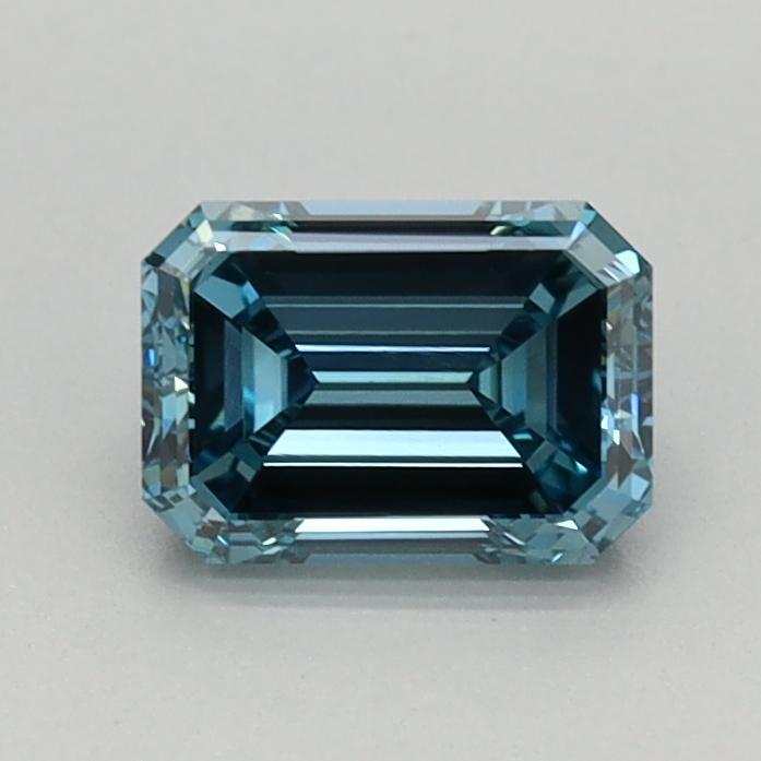 0.60 Ct. Fancy Vivid Greenish Blue Emerald Lab Grown Diamond