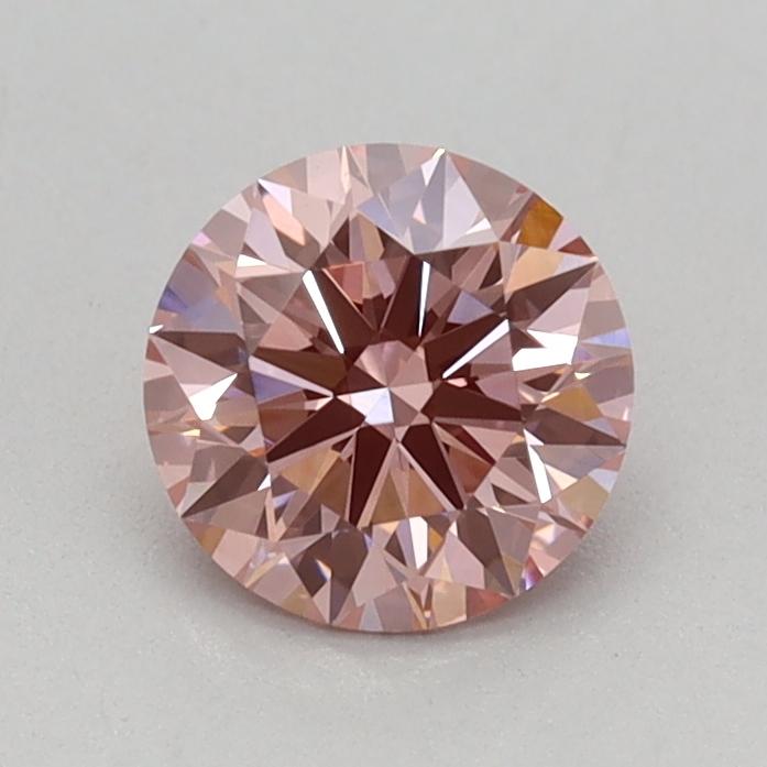 0.55 Ct. Fancy Vivid Pink Round Lab Grown Diamond