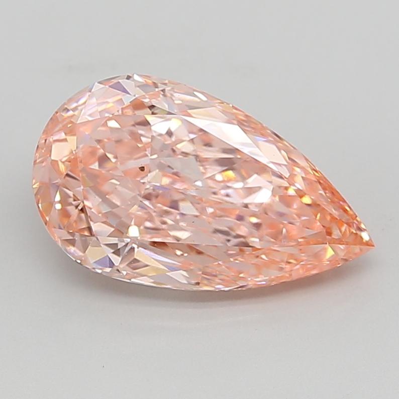 3.33 Ct. Fancy Vivid  Pink Pear Lab Grown Diamond