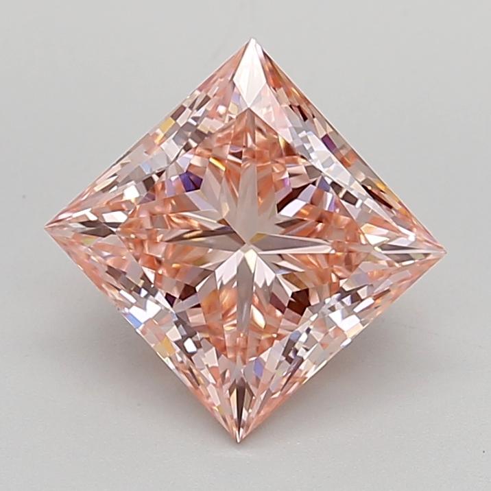 3.08 Ct. Fancy Vivid  Pink Princess Lab Grown Diamond
