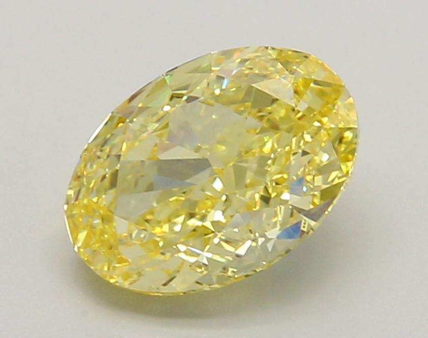 2.38 Ct. Fancy Vivid Yellow Oval Lab Grown Diamond