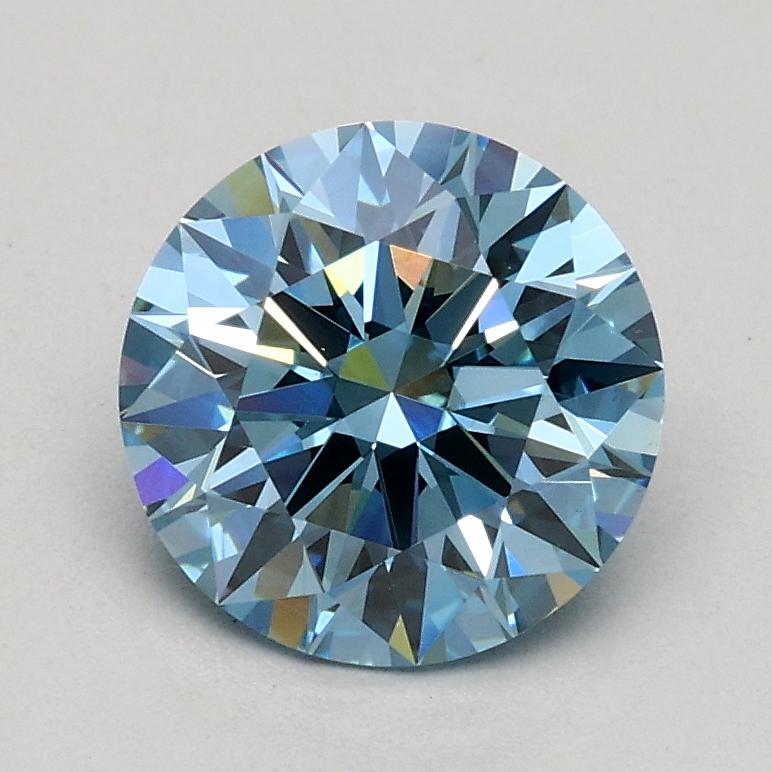 1.07 Ct. Fancy Intense Blue Round Lab Grown Diamond
