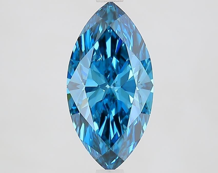 2.10 Ct. Fancy Vivid Blue Marquise Lab Grown Diamond