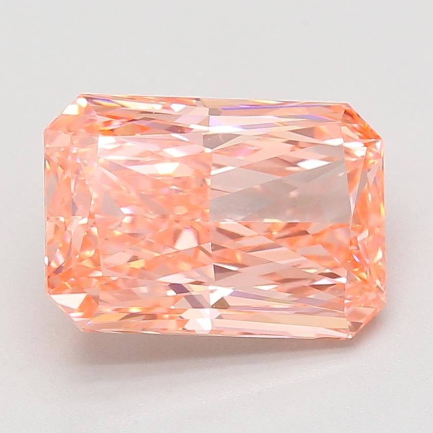5.08 Ct. Fancy Vivid Pink Radiant Lab Grown Diamond