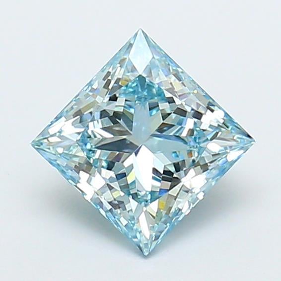 1.27 Ct. Fancy Intense  Blue Princess Lab Grown Diamond