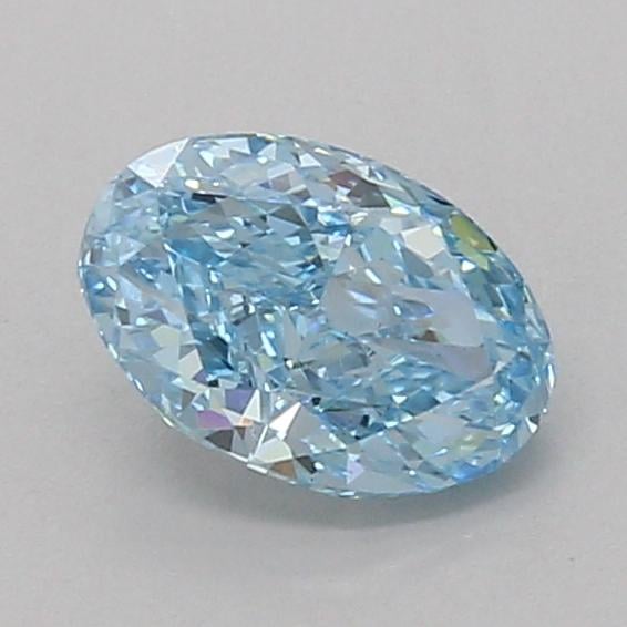 1.08 Ct. Fancy Vivid Blue Oval Lab Grown Diamond