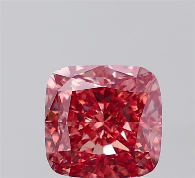 2.12 Ct. Fancy Vivid  Pink Cushion Lab Grown Diamond