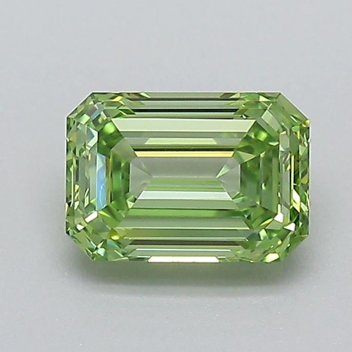 1.01 Ct. Fancy Vivid  Green Emerald Lab Grown Diamond