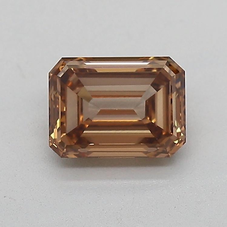 1.06 Ct. Fancy  Brown Emerald Lab Grown Diamond