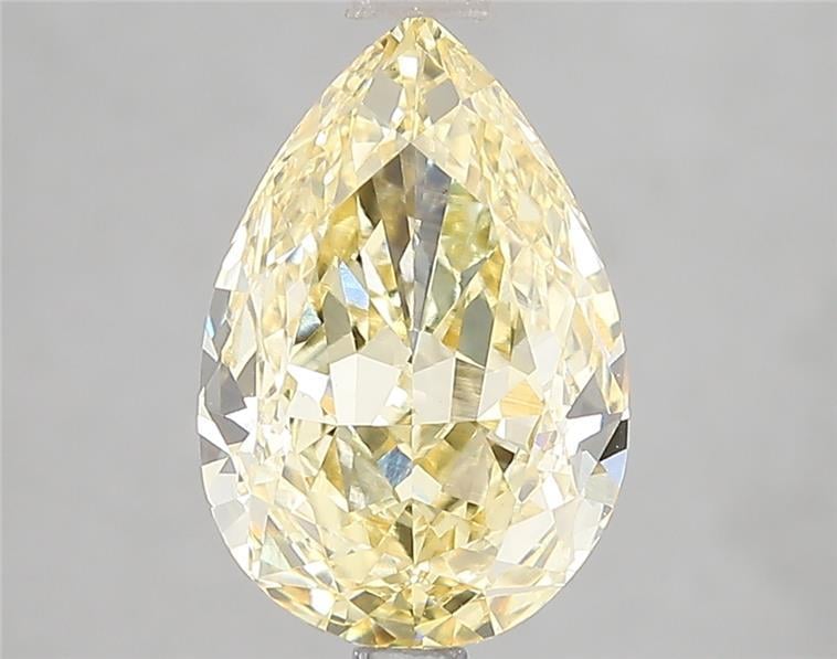 3.04 Ct. Fancy Intense Yellow Pear Lab Grown Diamond