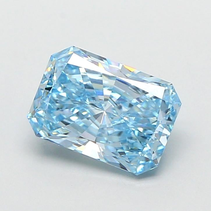 1.52 Ct. Fancy Vivid  Blue Radiant Lab Grown Diamond