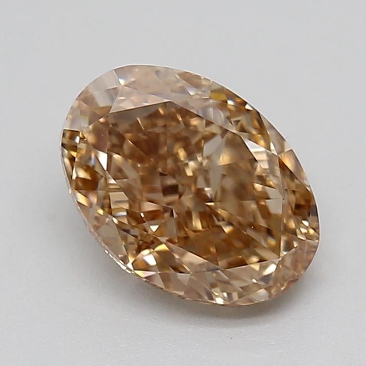 1.03 Ct. Light  Brown Oval Lab Grown Diamond