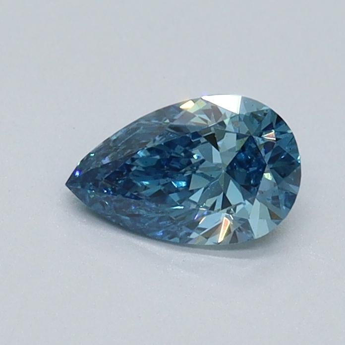 0.37 Ct. Fancy Vivid Malibu Blue Pear Lab Grown Diamond