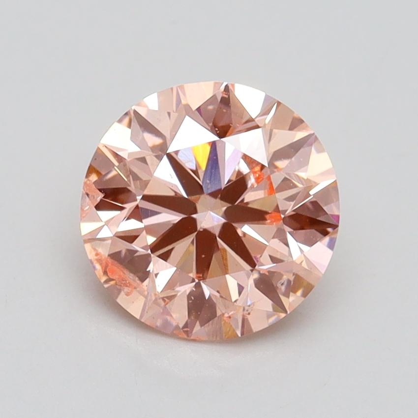 1.52 Ct. Fancy Intense Pink Round Lab Grown Diamond